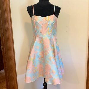 Floral Pastel Fit & Flare Dress
